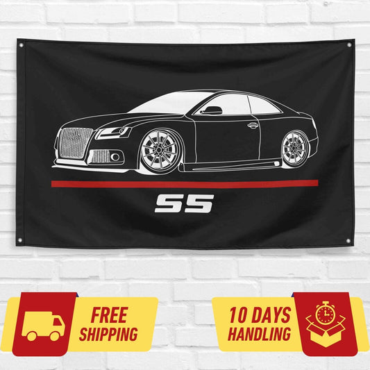 S5 Car Lovers 3x5 ft Flag Garage Birthday Gift Banner