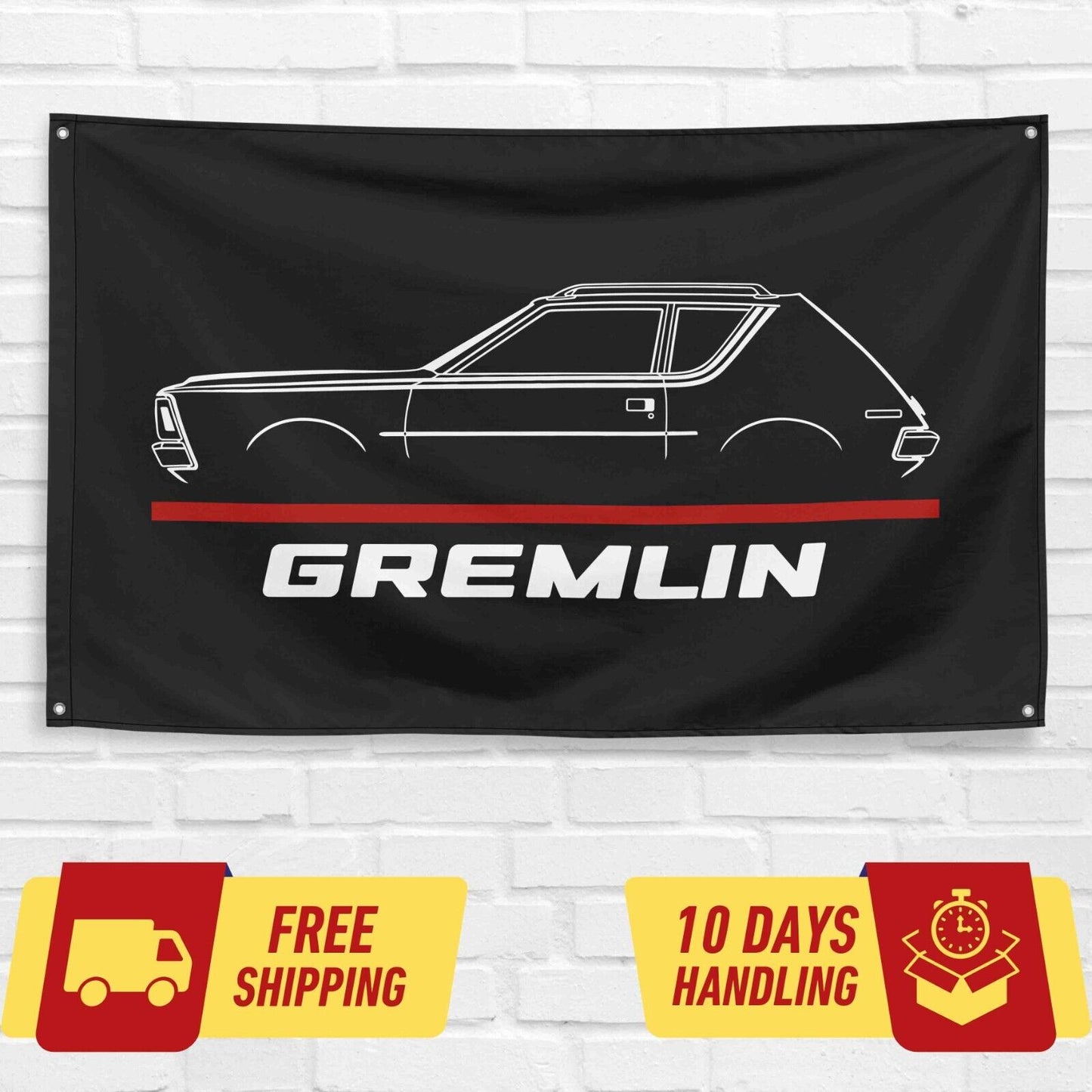 Gremlin Car Lovers 3x5 ft Flag Garage Birthday Gift Banner