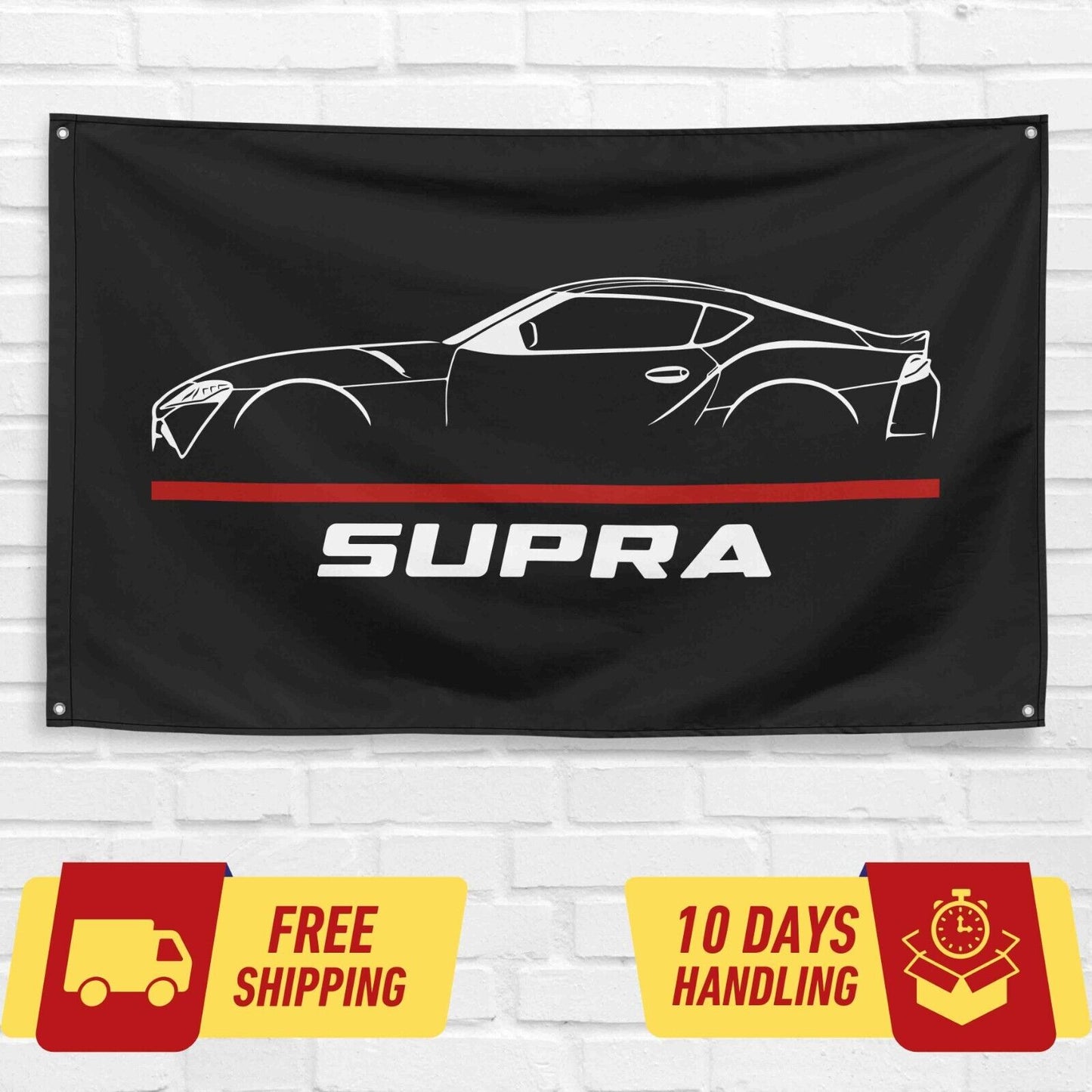 Supra 2020 Car Lovers 3x5 ft Flag Garage Birthday Gift Banner