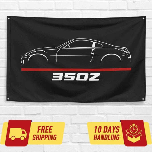 350Z Car Lovers 3x5 ft Flag Garage Birthday Gift Banner