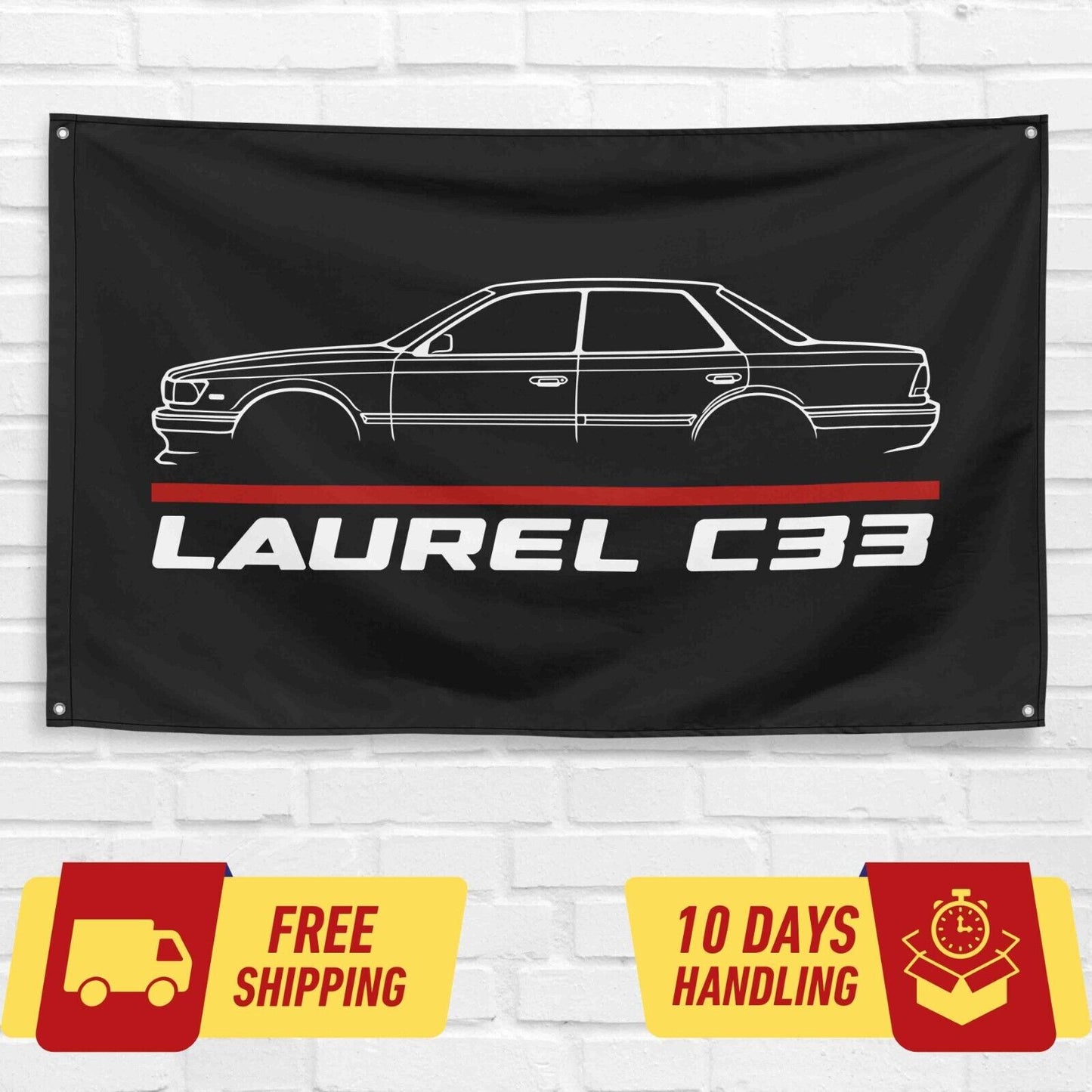 Laurel C33 1991 Car Lovers 3x5 ft Flag Garage Birthday Gift Banner