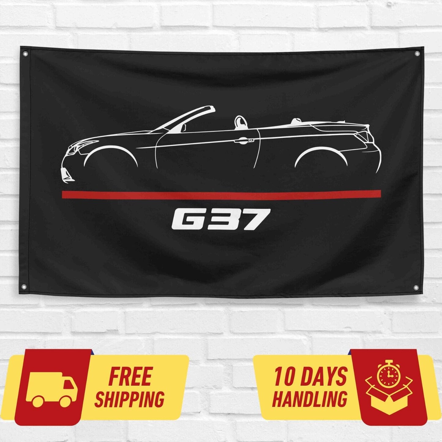 G37 2012 Car Lovers 3x5 ft Flag Garage Birthday Gift Banner