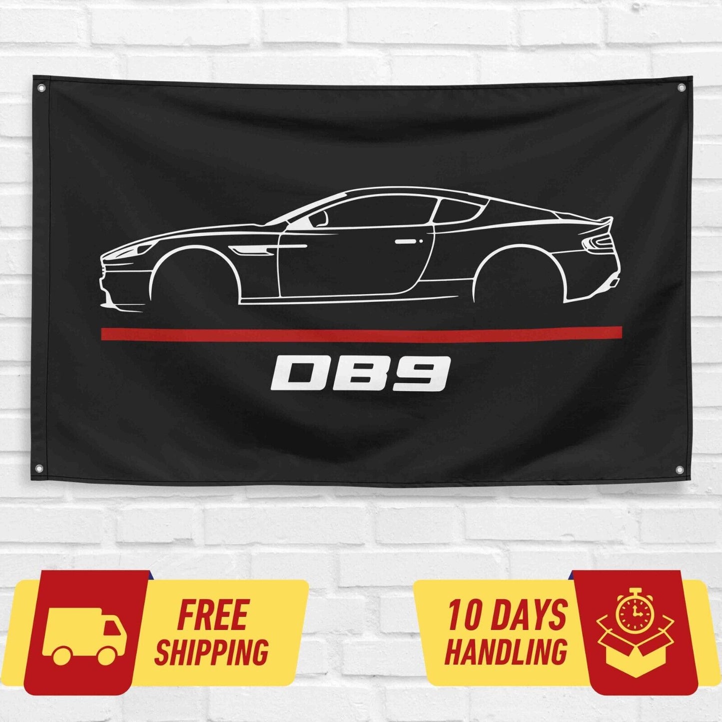 DB9 Car Lovers 3x5 ft Flag Garage Birthday Gift Banner