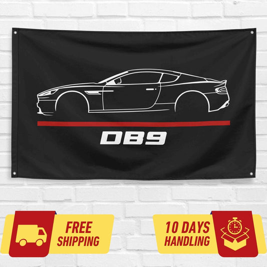 DB9 Car Lovers 3x5 ft Flag Garage Birthday Gift Banner