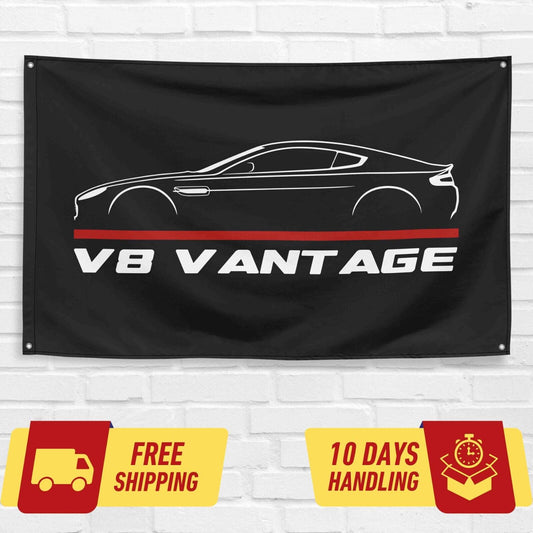 V8 Vantage Car Lovers 3x5 ft Flag Garage Birthday Gift Banner