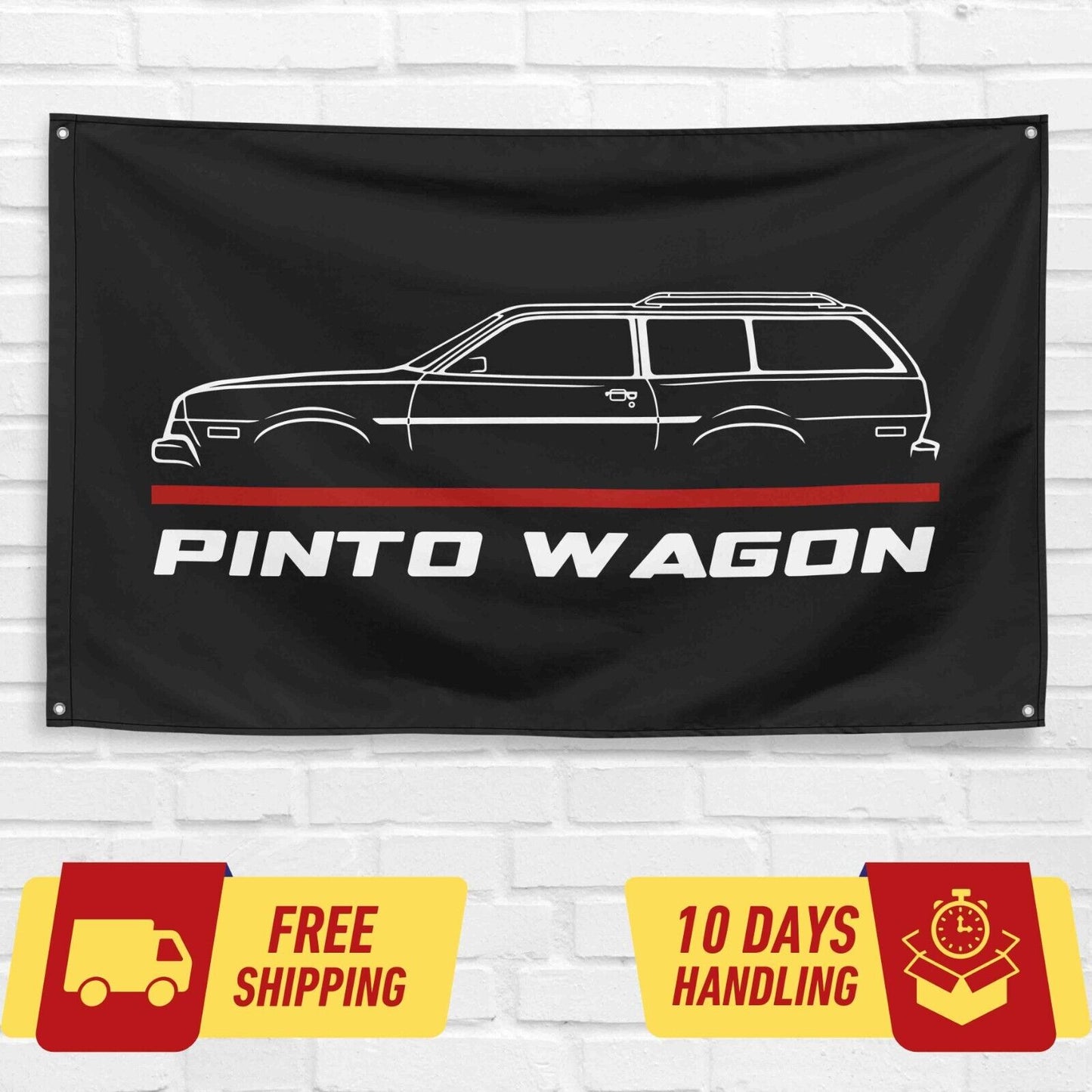 Pinto Wagon 1977 Car Lovers 3x5 ft Flag Garage Birthday Gift Banner