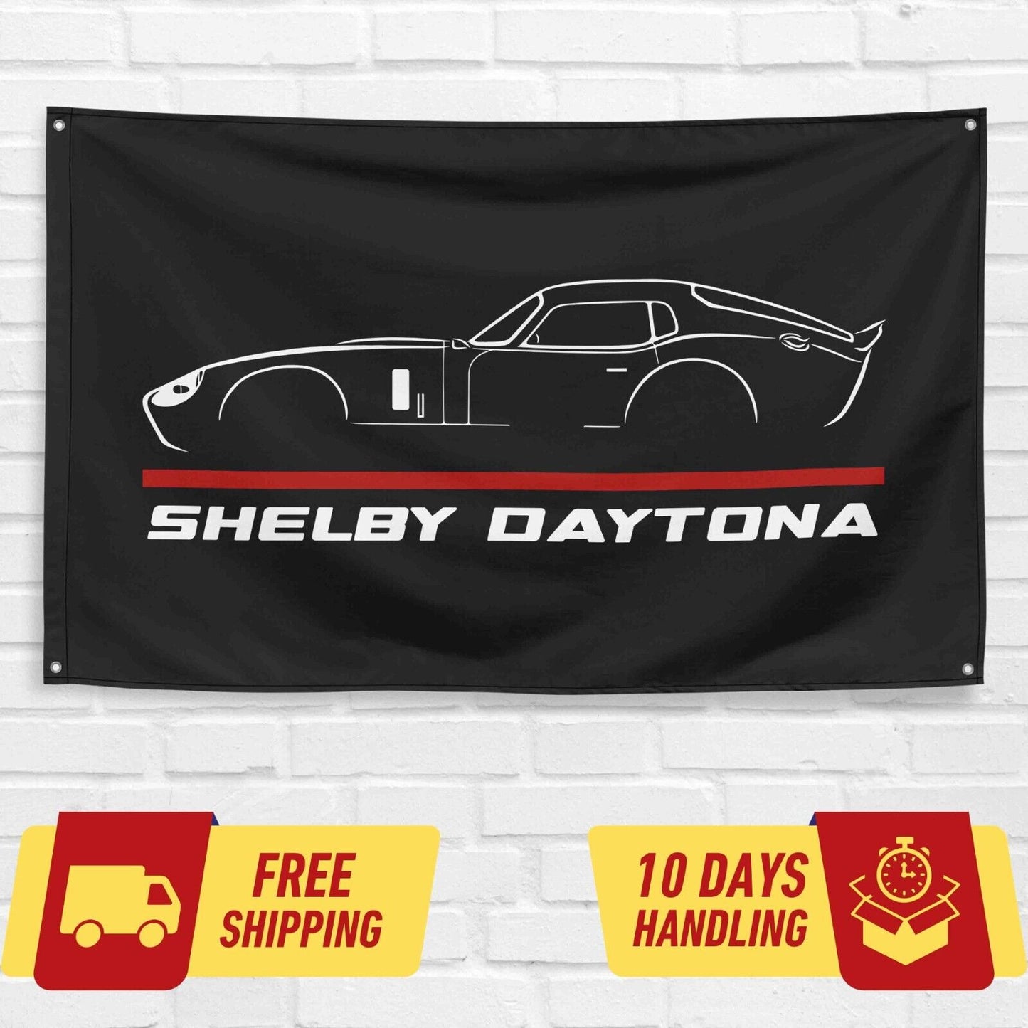 Shelby Daytona Race Car Lovers 3x5 ft Flag Garage Birthday Gift Banner