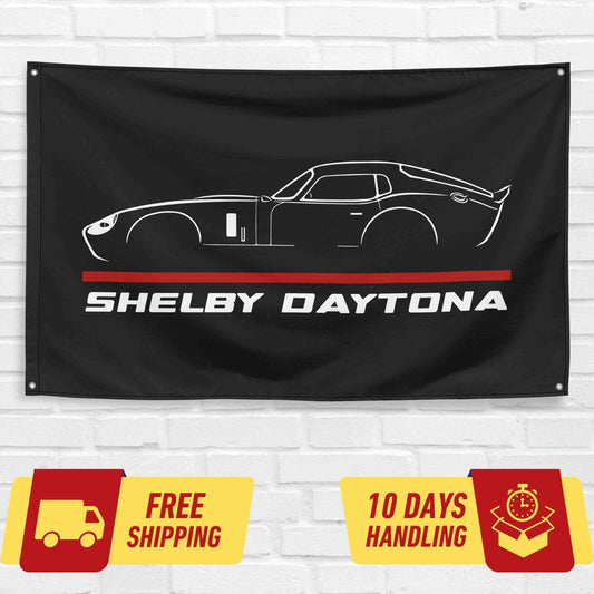 Shelby Daytona Race Car Lovers 3x5 ft Flag Garage Birthday Gift Banner