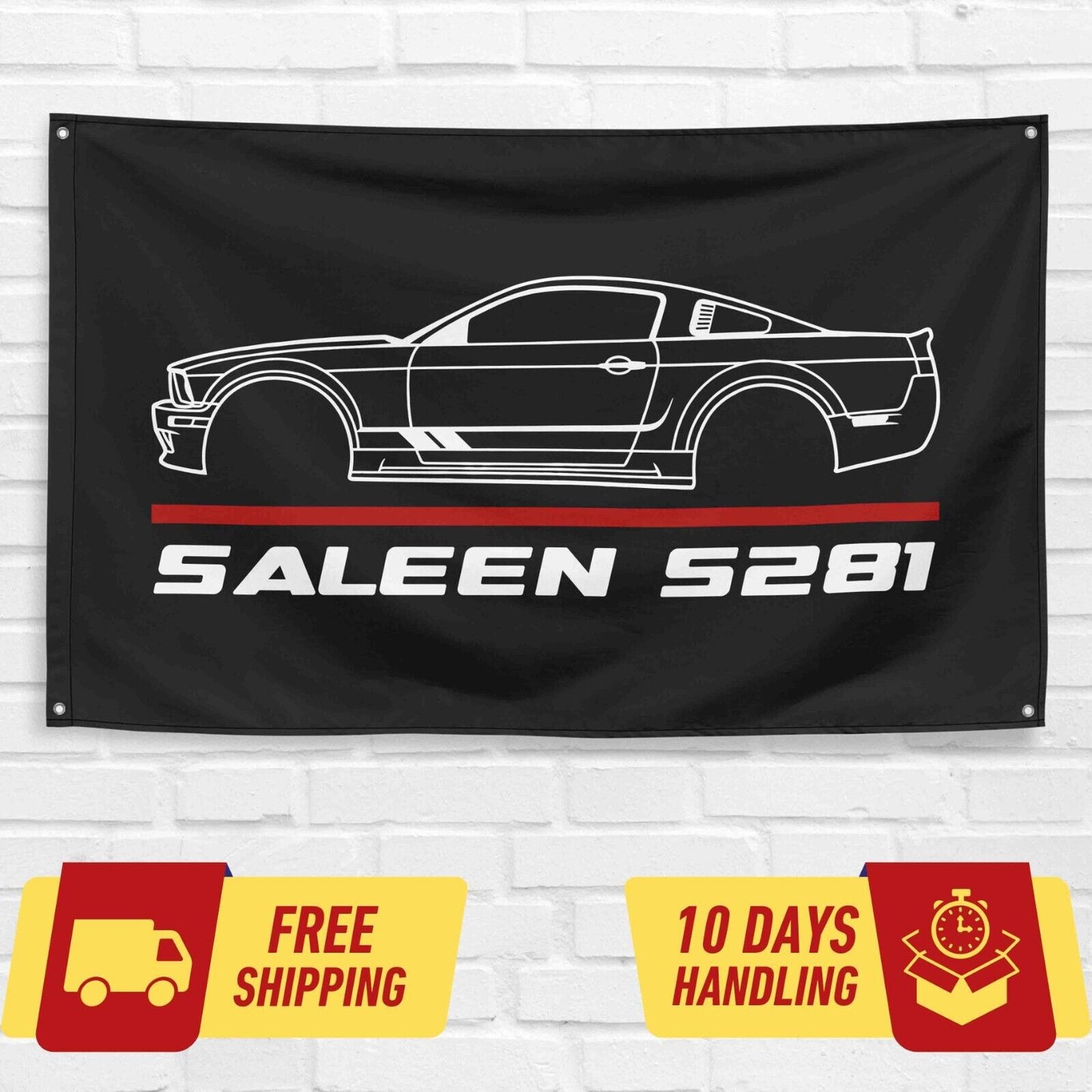 Mustang Saleen S281 2005 Car Lovers 3x5 ft Flag Garage Birthday Gift Banner