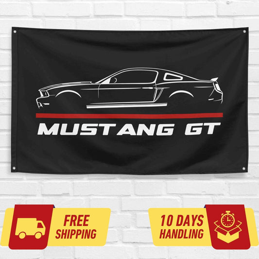 Mustang GT CS California Special 2014 Car 3x5 ft Flag Garage Birthday Gift Banner