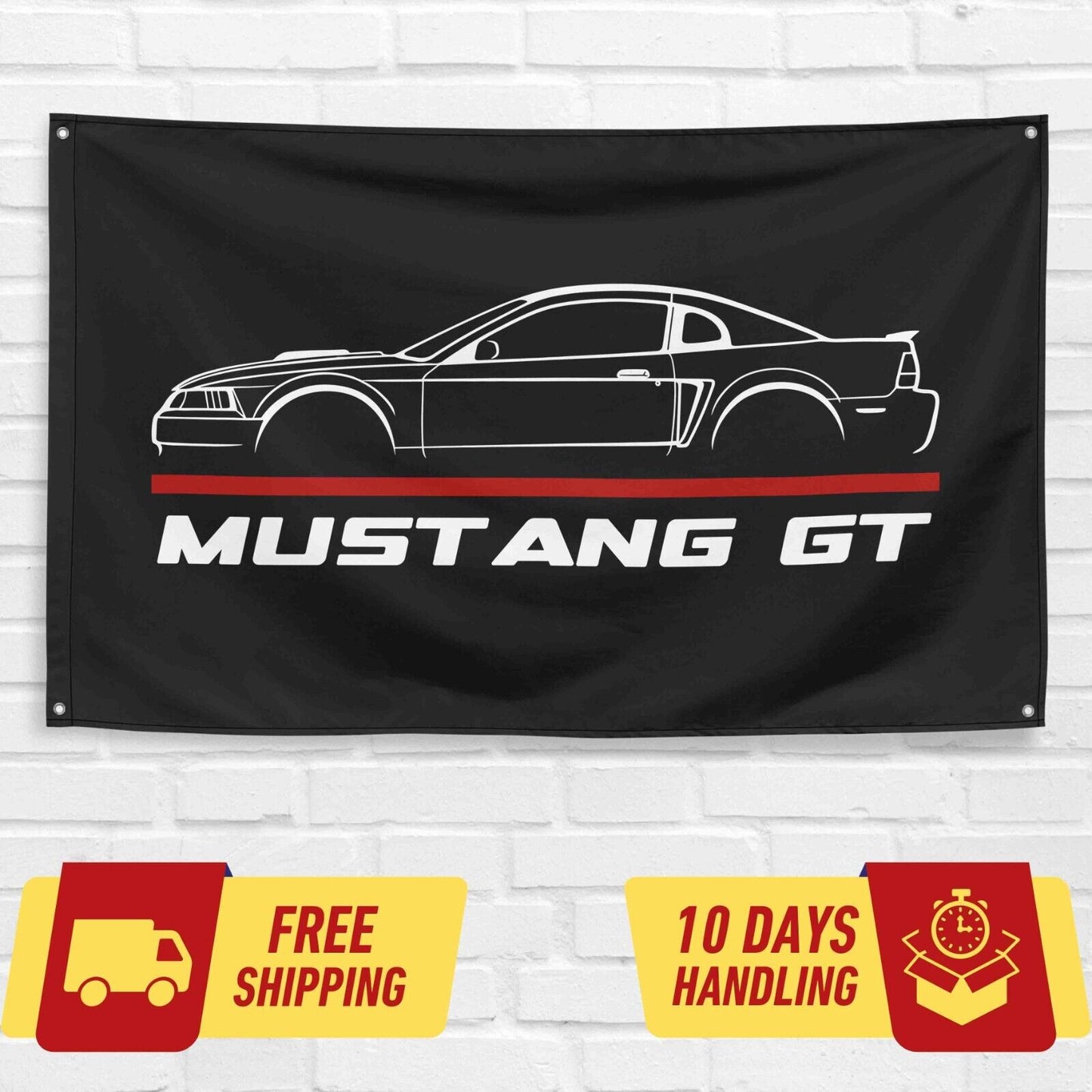 Mustang GT 2000-04 Car Lovers 3x5 ft Flag Garage Birthday Gift Banner