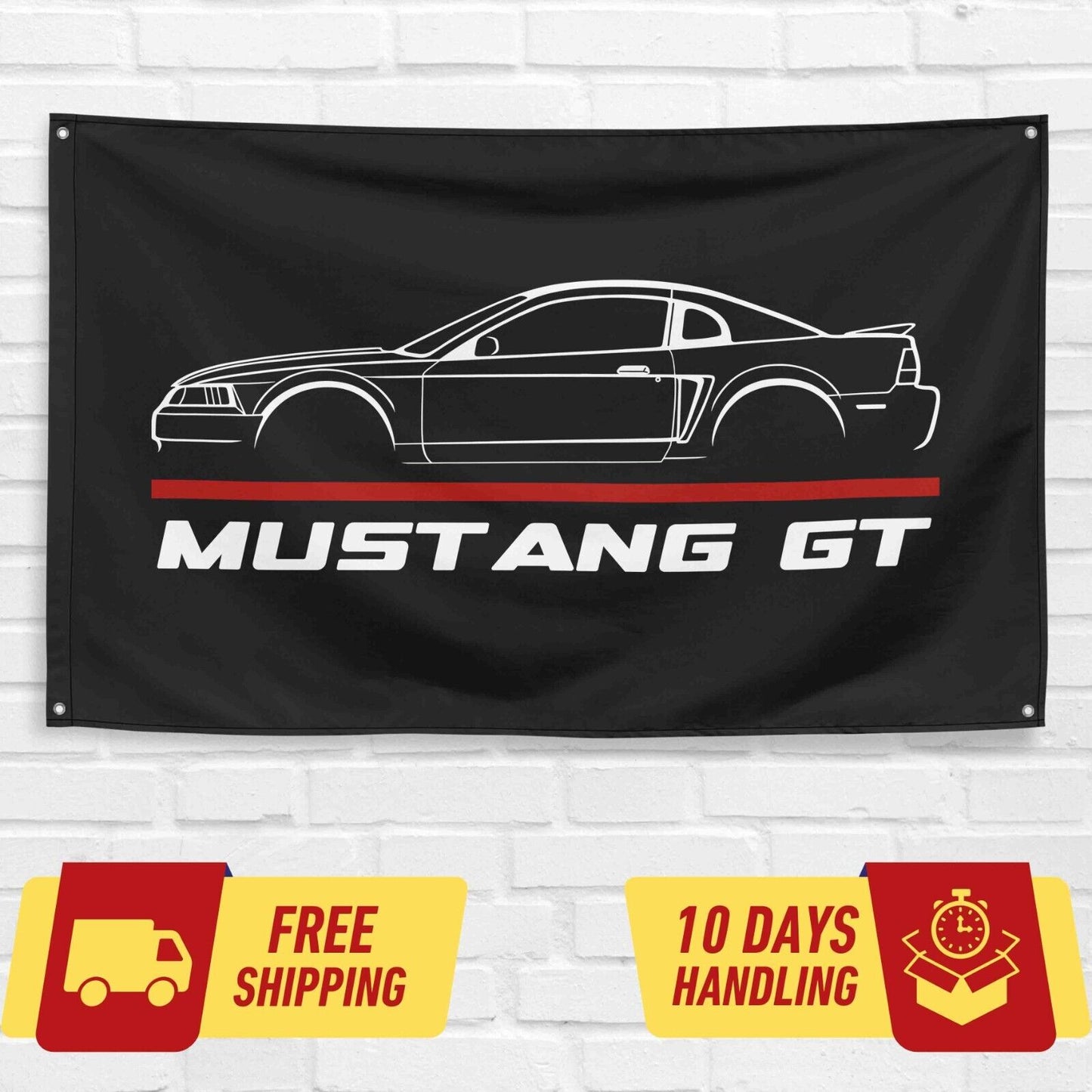 Mustang GT 1999 Car Lovers 3x5 ft Flag Garage Birthday Gift Banner