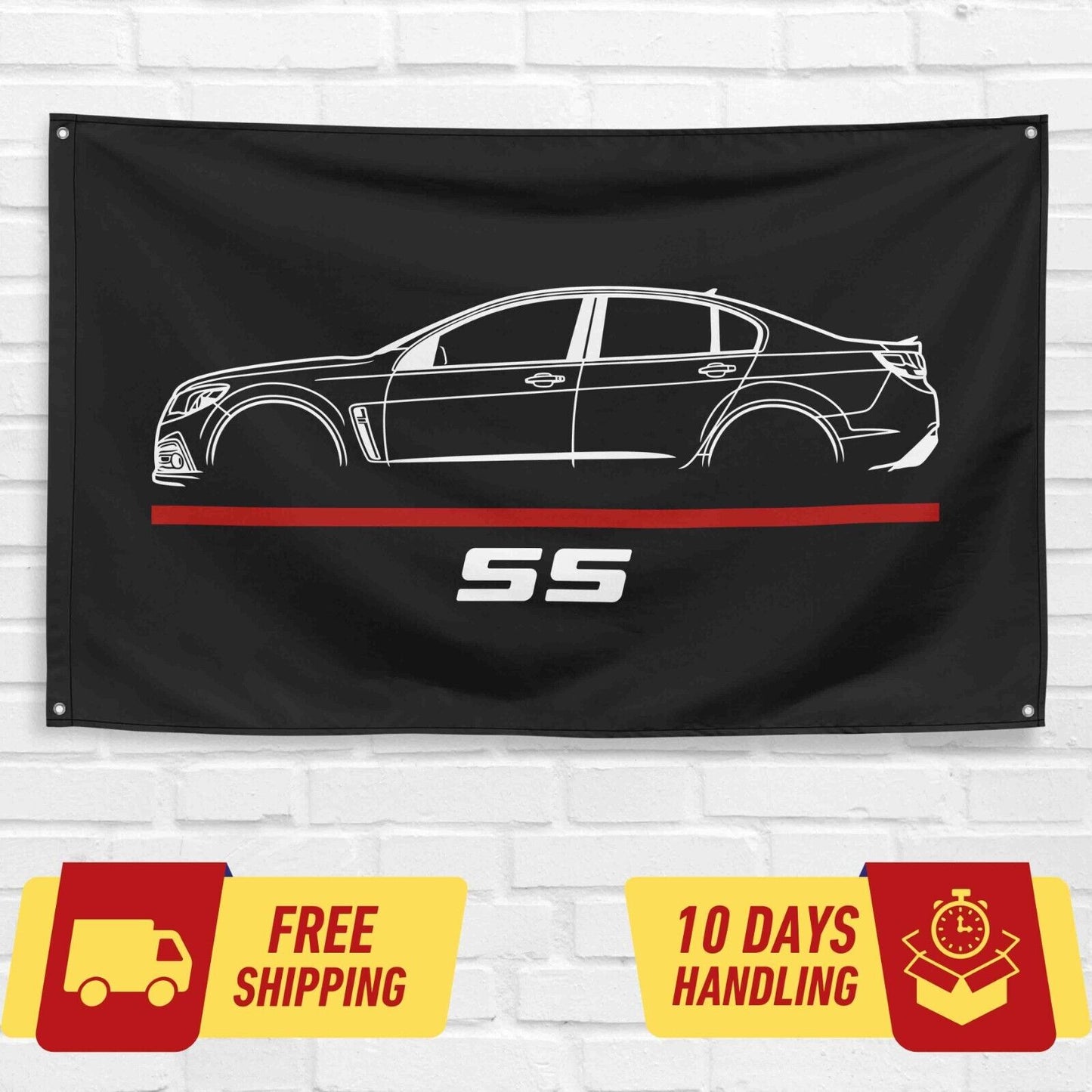 SS 2014 Car Lovers 3x5 ft Flag Garage Birthday Gift Banner