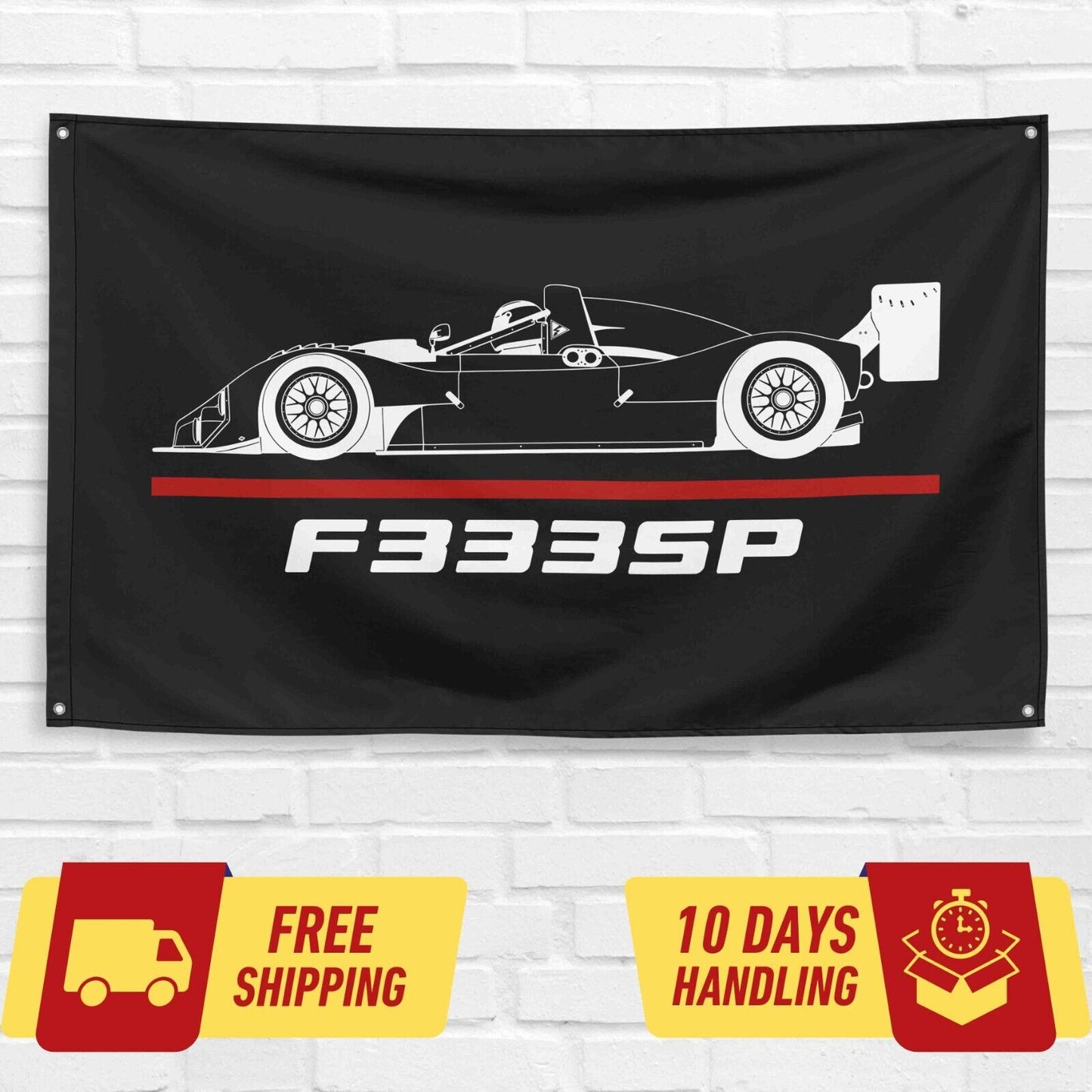 F333SP Race 333SP Car Lovers 3x5 ft Flag Garage Birthday Gift Banner