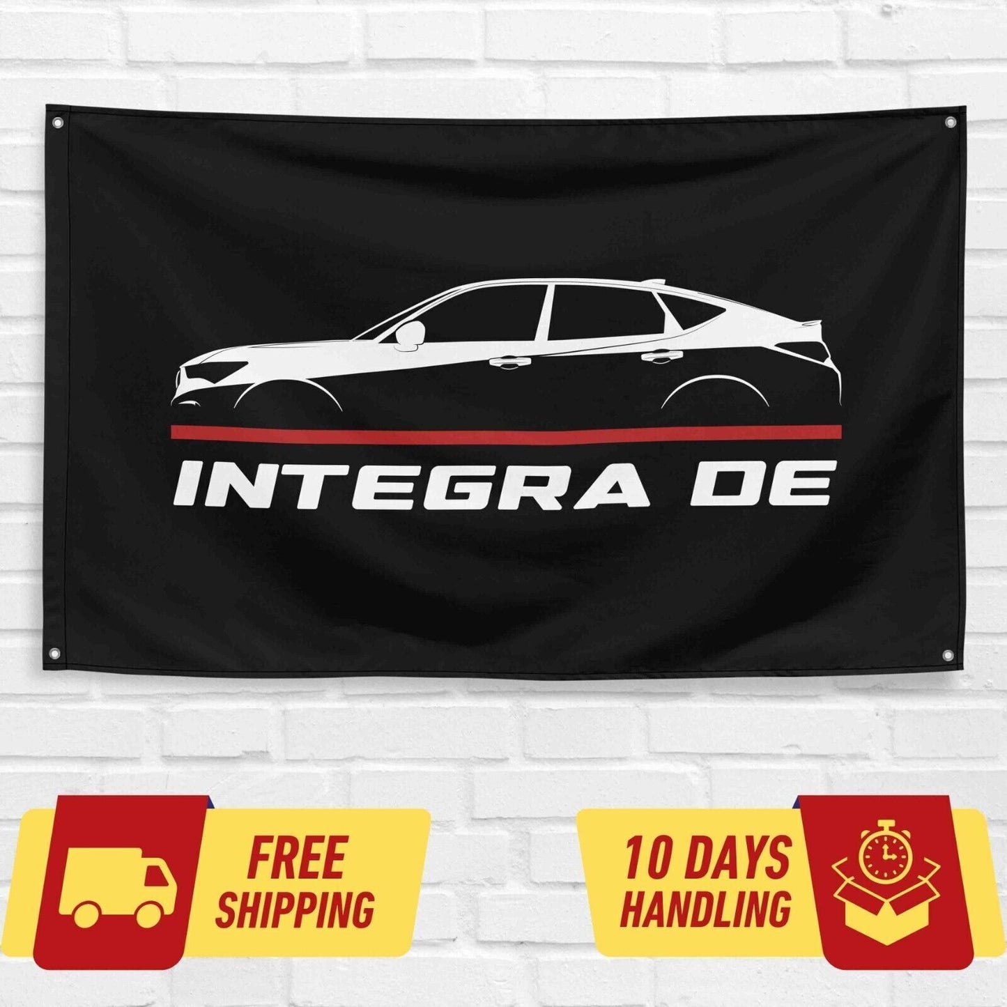 Integra DE 2023 Car Lovers 3x5 ft Flag Garage Birthday Gift Banner