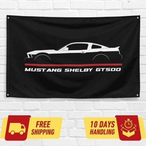 Mustang Shelby GT500 2007-2009 Car Lovers 3x5 ft Flag Garage Birthday Gift Banner