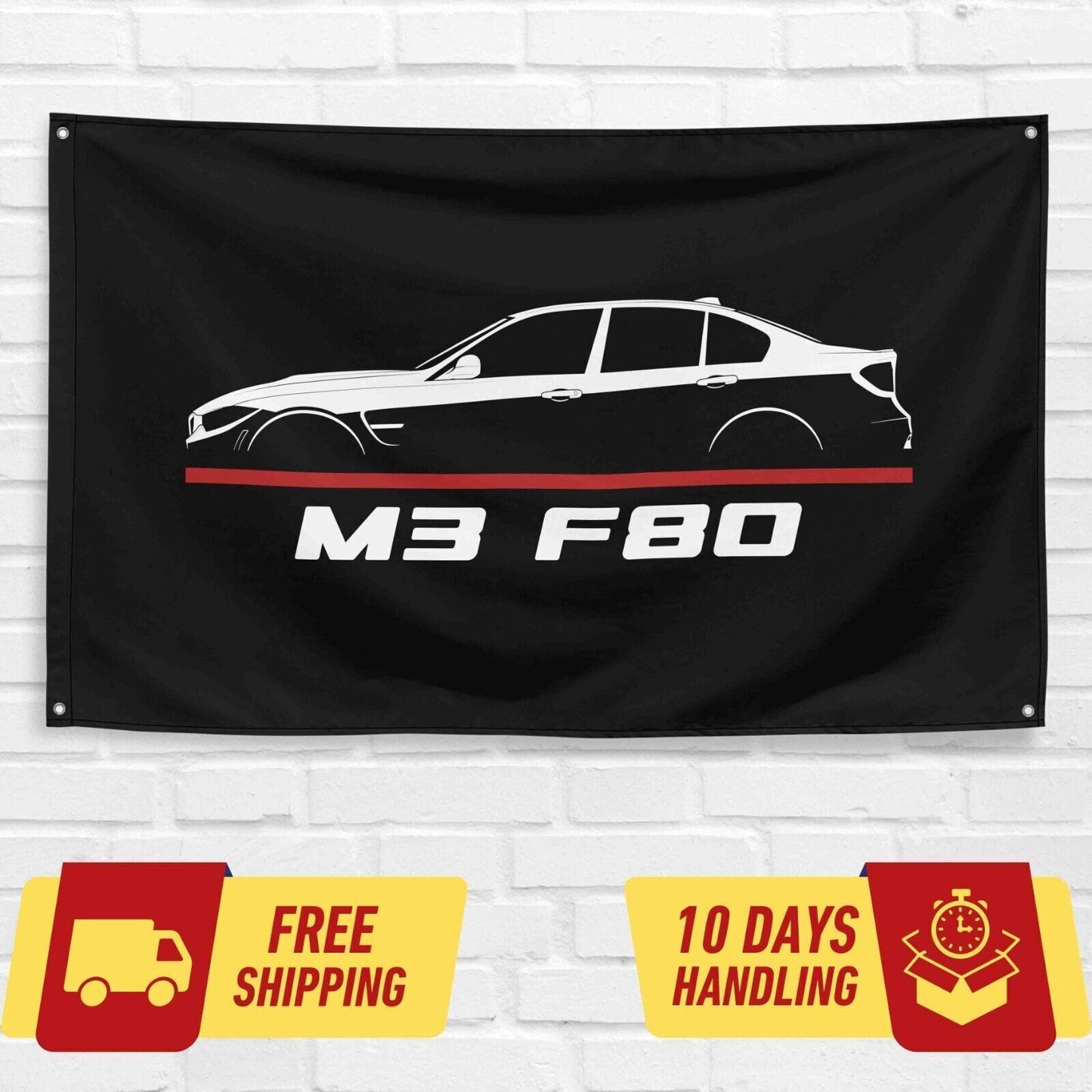 M3 F80 2014-2019 Car Lovers 3x5 ft Flag Garage Birthday Gift Banner