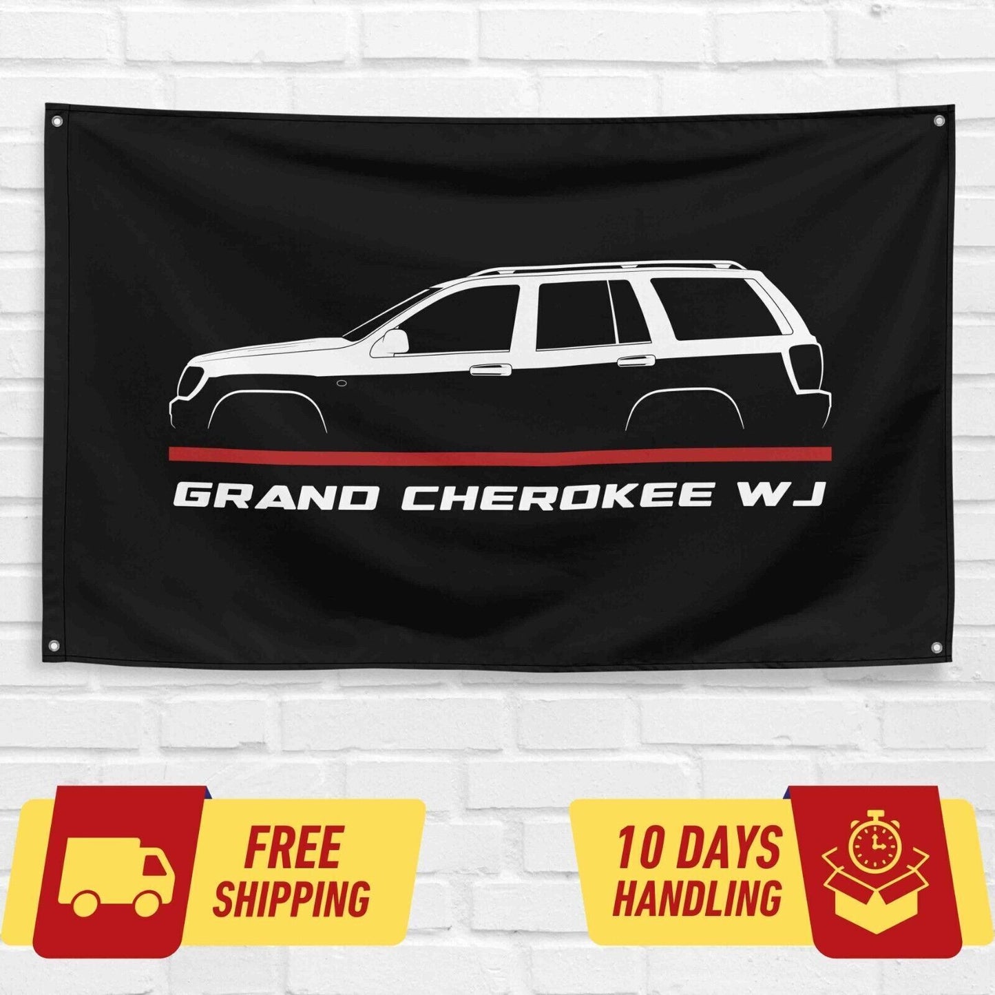 Grand Cherokee WJ 1999-2004 Car Lovers 3x5 ft Flag Garage Birthday Gift Banner