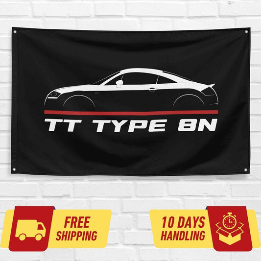 TT Type 8N 1998-2006 Car Lovers 3x5 ft Flag Garage Birthday Gift Banner