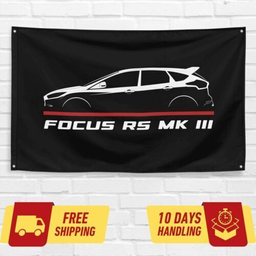 Focus RS Mk III 2019-2022 Car Lovers 3x5 ft Flag Garage Birthday Gift Banner