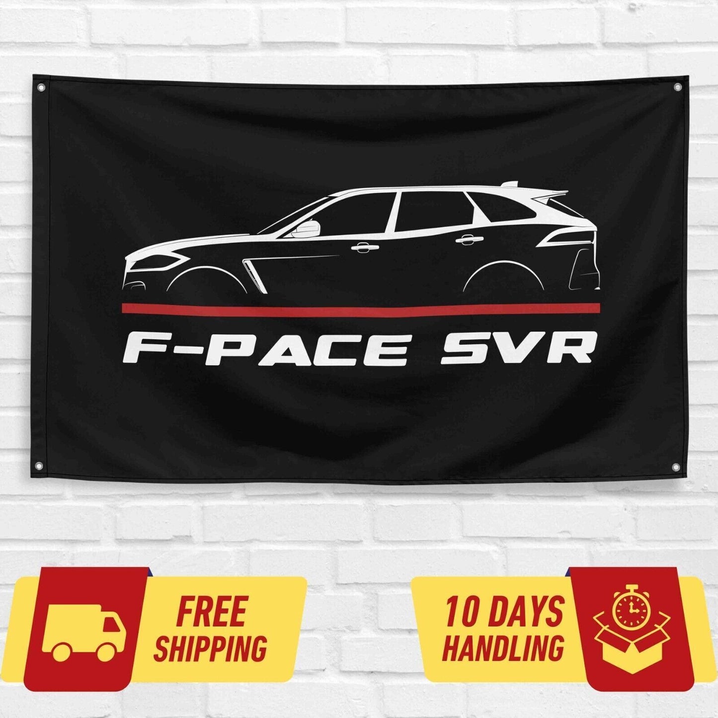 F-Pace SVR 2022 Car Lovers 3x5 ft Flag Garage Birthday Gift Banner