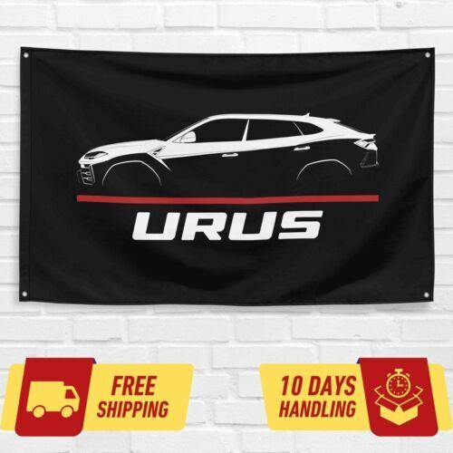 Urus 2018 Car Lovers 3x5 ft Flag Garage Birthday Gift Banner