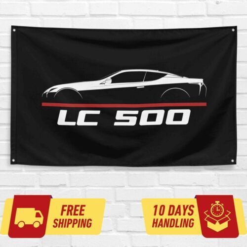 LC 500 2017-2022 Car Lovers 3x5 ft Flag Garage Birthday Gift Banner