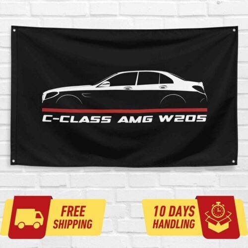 C-Class AMG W205 2018-2022 Car Lovers 3x5 ft Flag Garage Birthday Gift Banner