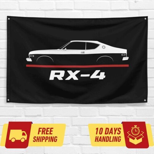 RX-4 1972-1979.svg Car Lovers 3x5 ft Flag Garage Birthday Gift Banner