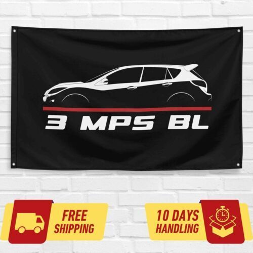 3 MPS BL 2009-2013 Car Lovers 3x5 ft Flag Garage Birthday Gift Banner