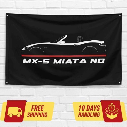 MX-5 Miata ND 2015-2020 Car Lovers 3x5 ft Flag Garage Birthday Gift Banner