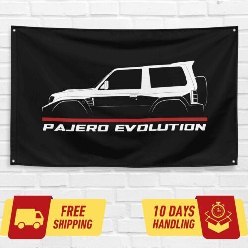 Pajero Evolution 1997-1999 Car Lovers 3x5 ft Flag Garage Birthday Gift Banner