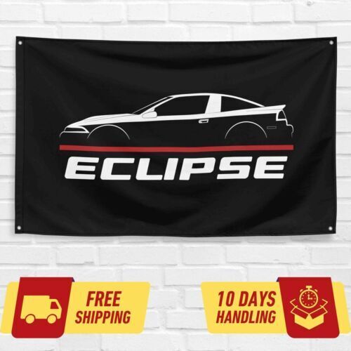 Eclipse 1990-1994 Car Lovers 3x5 ft Flag Garage Birthday Gift Banner