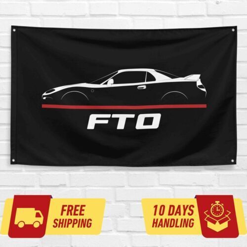 FTO 1994-2000 Car Lovers 3x5 ft Flag Garage Birthday Gift Banner