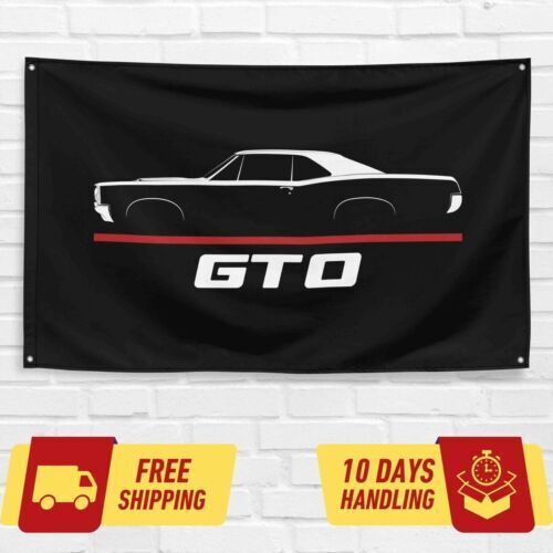 GTO 1965-1967 Car Lovers 3x5 ft Flag Garage Birthday Gift Banner