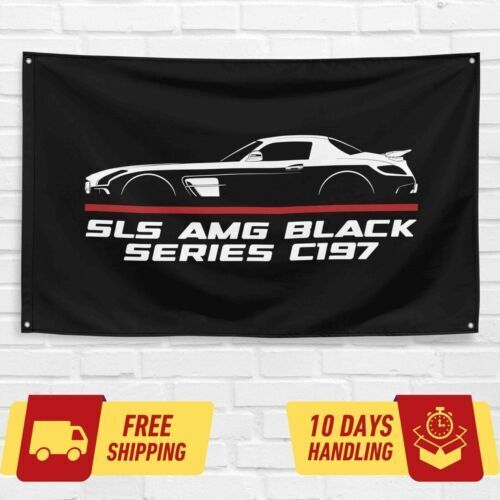 SLS AMG Black Series C197 2013-2020 Car Lovers 3x5 ft Flag Garage Birthday Gift Banner