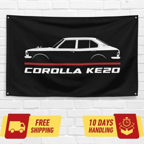 Corolla KE20 1970-1973 Car Lovers 3x5 ft Flag Garage Birthday Gift Banner