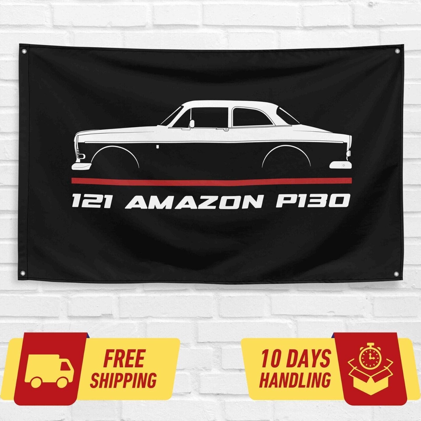 121 Amazon P130 1962-1970 Car Lovers 3x5 ft Flag Garage Birthday Gift Banner