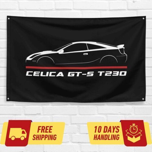 Celica GT-S T230 1999-2006 Car Lovers 3x5 ft Flag Garage Birthday Gift Banner