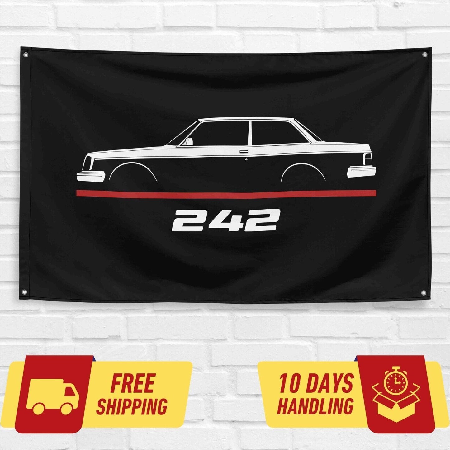 242 1974-1980 Car Lovers 3x5 ft Flag Garage Birthday Gift Banner