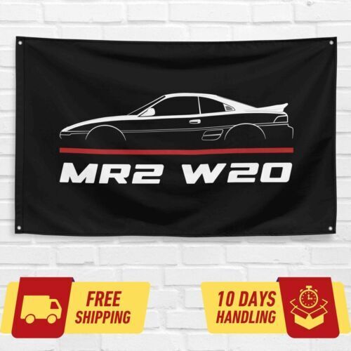 MR2 W20 1989-1999 Car Lovers 3x5 ft Flag Garage Birthday Gift Banner