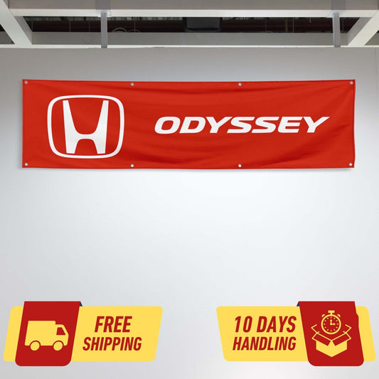 Odyssey Car Lovers 2x8 ft Flag Garage Birthday Gift Banner