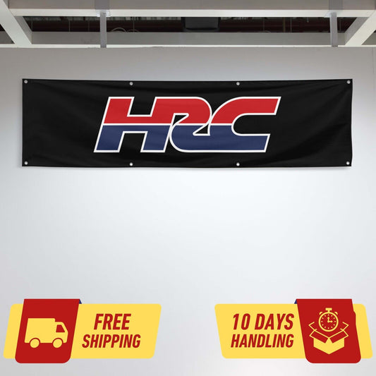 HRC Car Lovers 2x8 ft Flag Garage Birthday Gift Banner