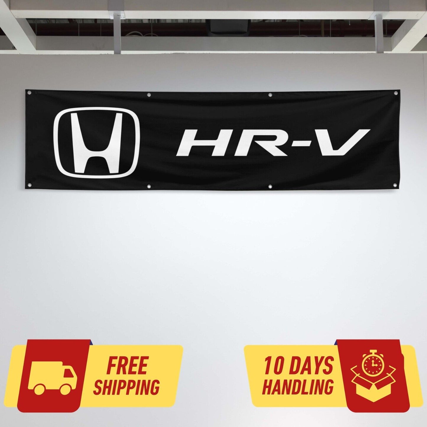 HR-V Car Lovers 2x8 ft Flag Garage Birthday Gift Banner