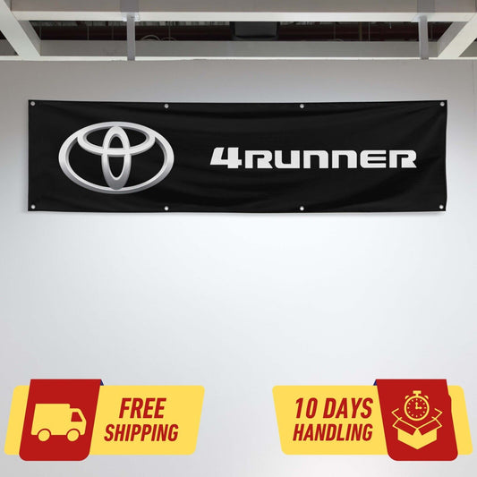 4 Runner Car Lovers 2x8 ft Flag Garage Birthday Gift Banner