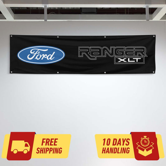 Ranger XLT Car Lovers 2x8 ft Flag Garage Birthday Gift Banner