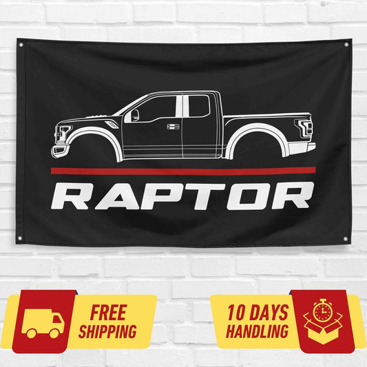 Raptor Truck 2014 Car Lovers 3x5 ft Flag Garage Birthday Gift Banner