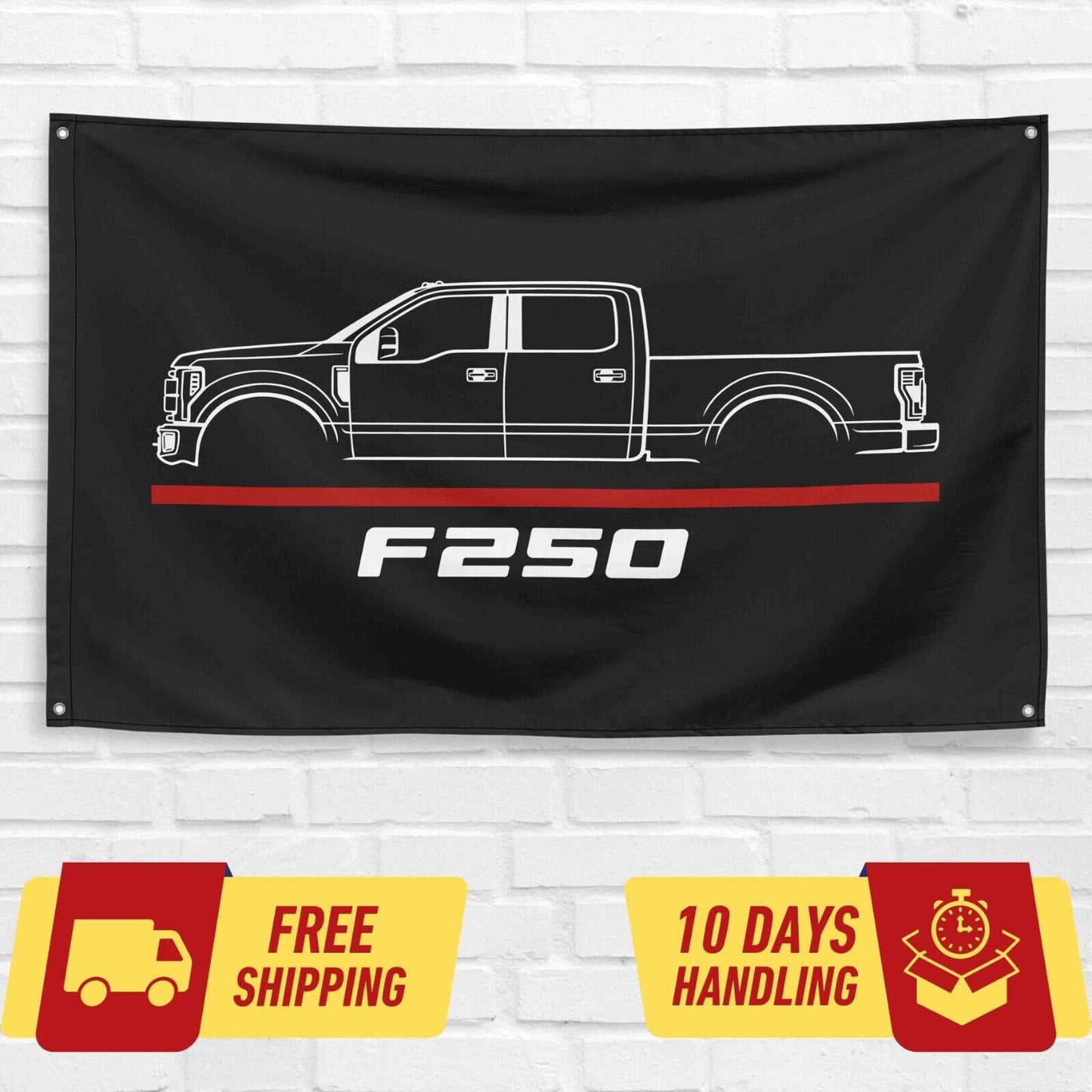 F250 Truck 2017 Car Lovers 3x5 ft Flag Garage Birthday Gift Banner