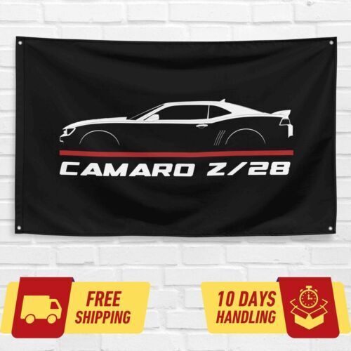 Camaro Z28 2014-2016 Car Lovers 3x5 ft Flag Garage Birthday Gift Banner