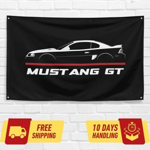 Mustang GT 1994-1998 Car Lovers 3x5 ft Flag Garage Birthday Gift Banner